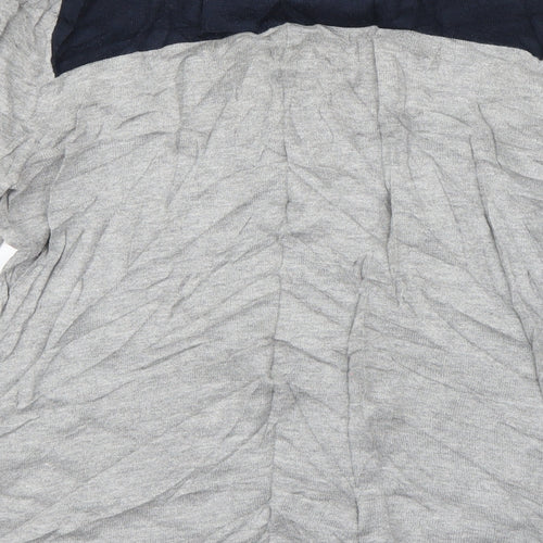 NEXT Womens Grey Boat Neck  Cotton Pullover Jumper Size 10