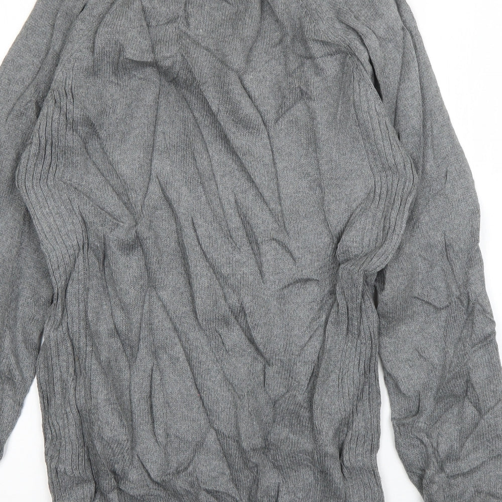 Matalan Mens Grey High Neck  Cotton Pullover Jumper Size S