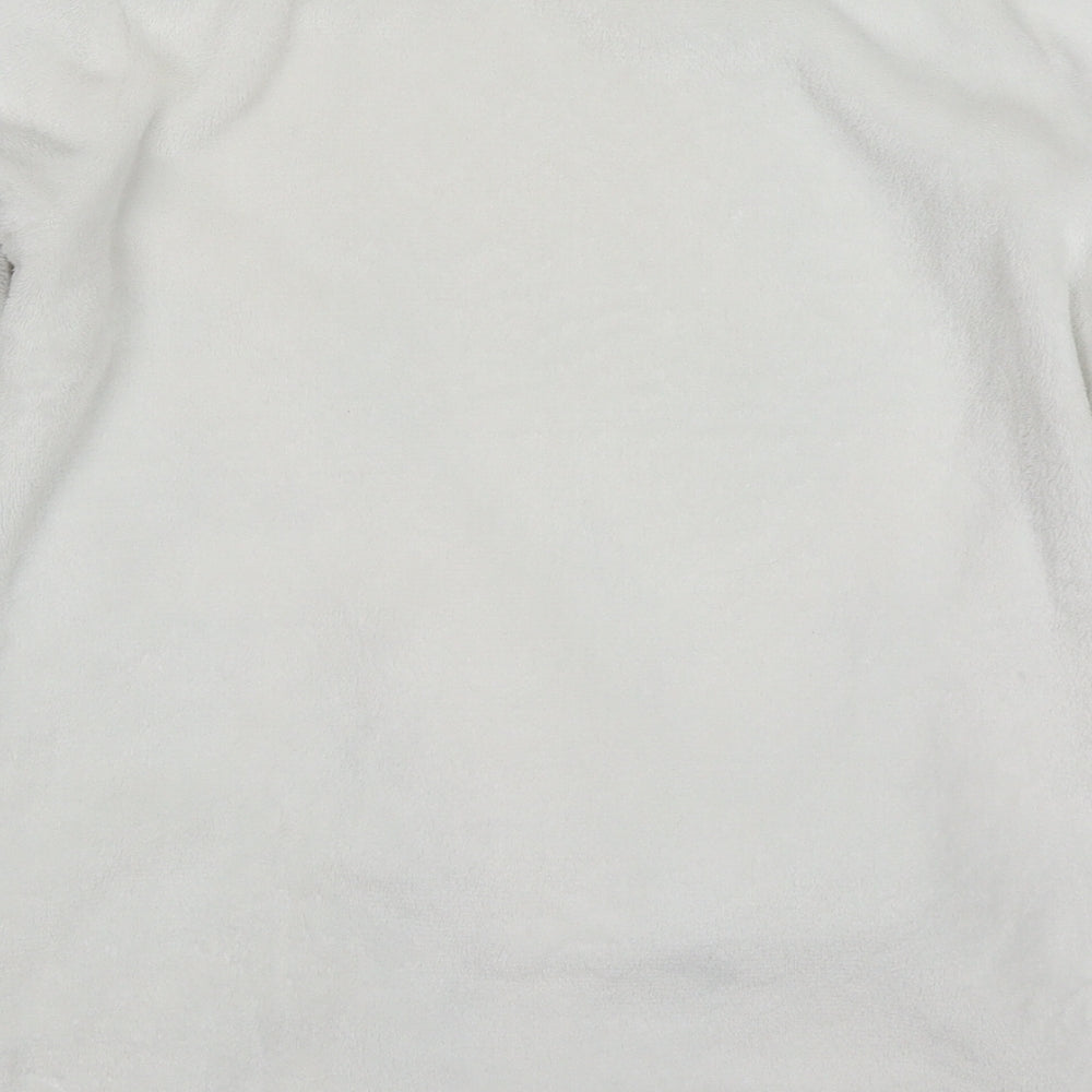 George Womens White Solid Polyester Top Pyjama Top Size 8   - Sleep All Day Thumper