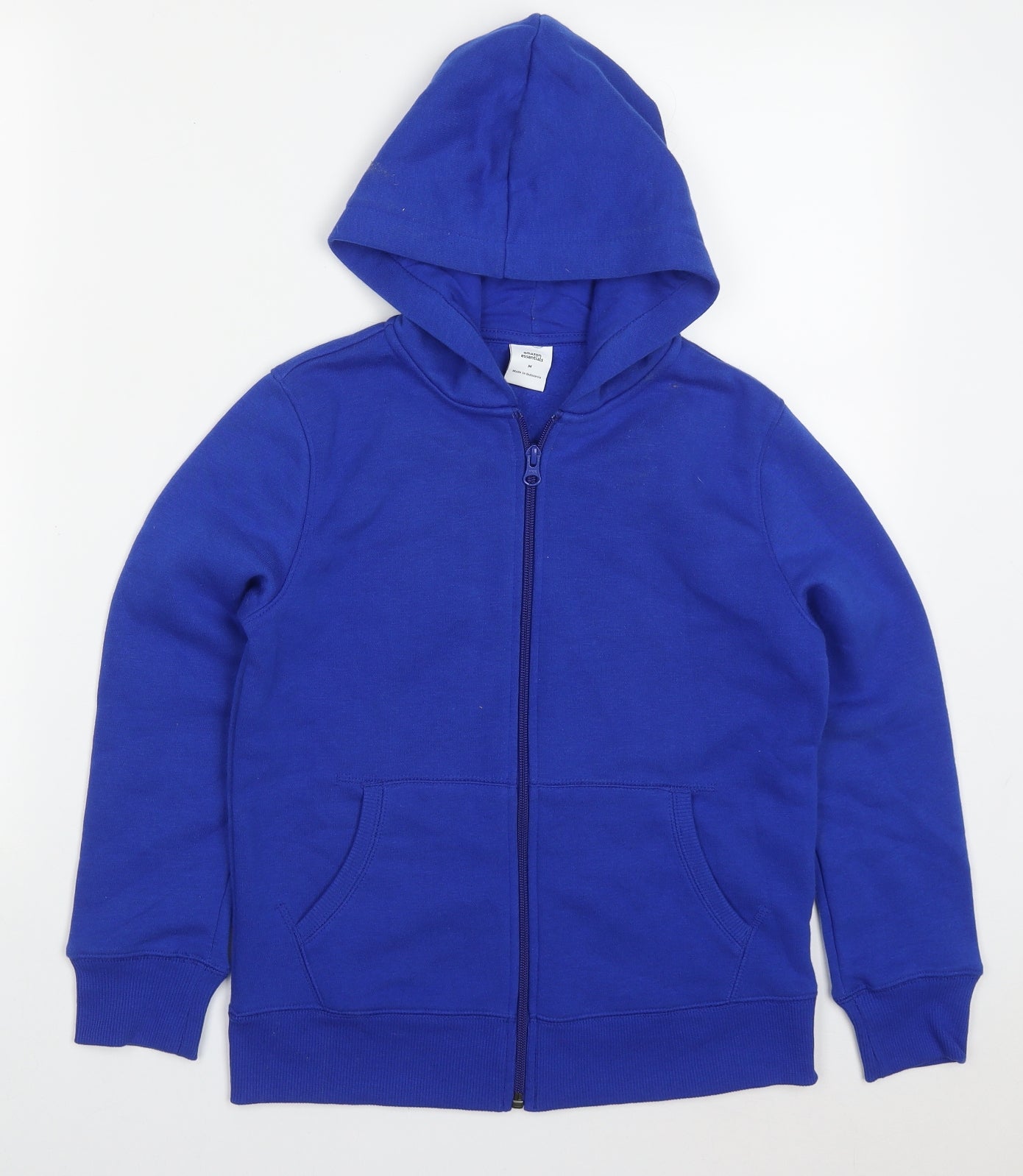 Amazon Essentials Boys Blue  Cotton Full Zip Hoodie Size 7-8 Years  Zip