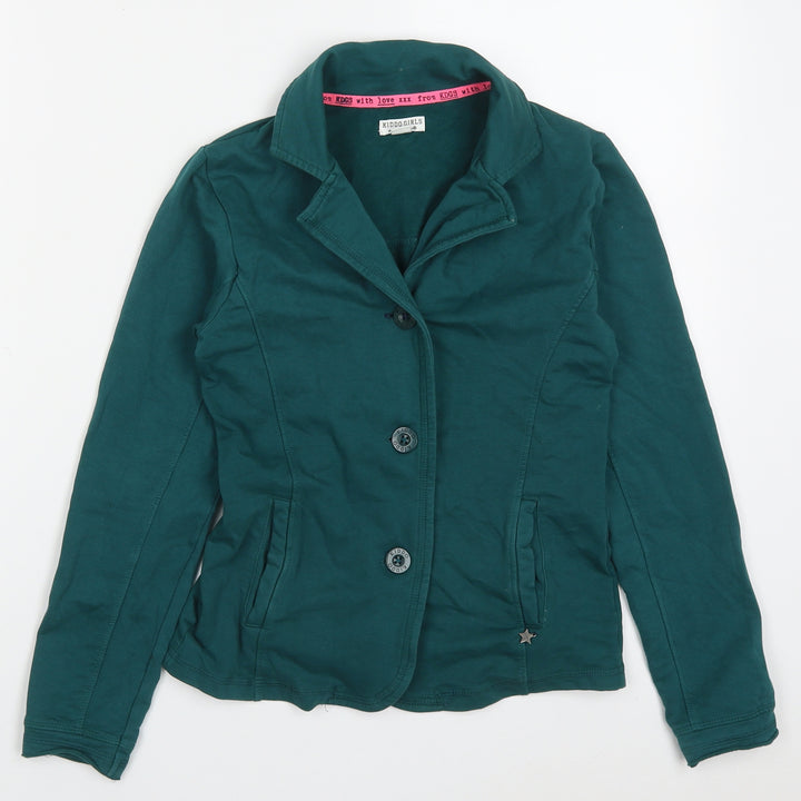 Kiddo Girls Green   Jacket  Size 12 Years  Button