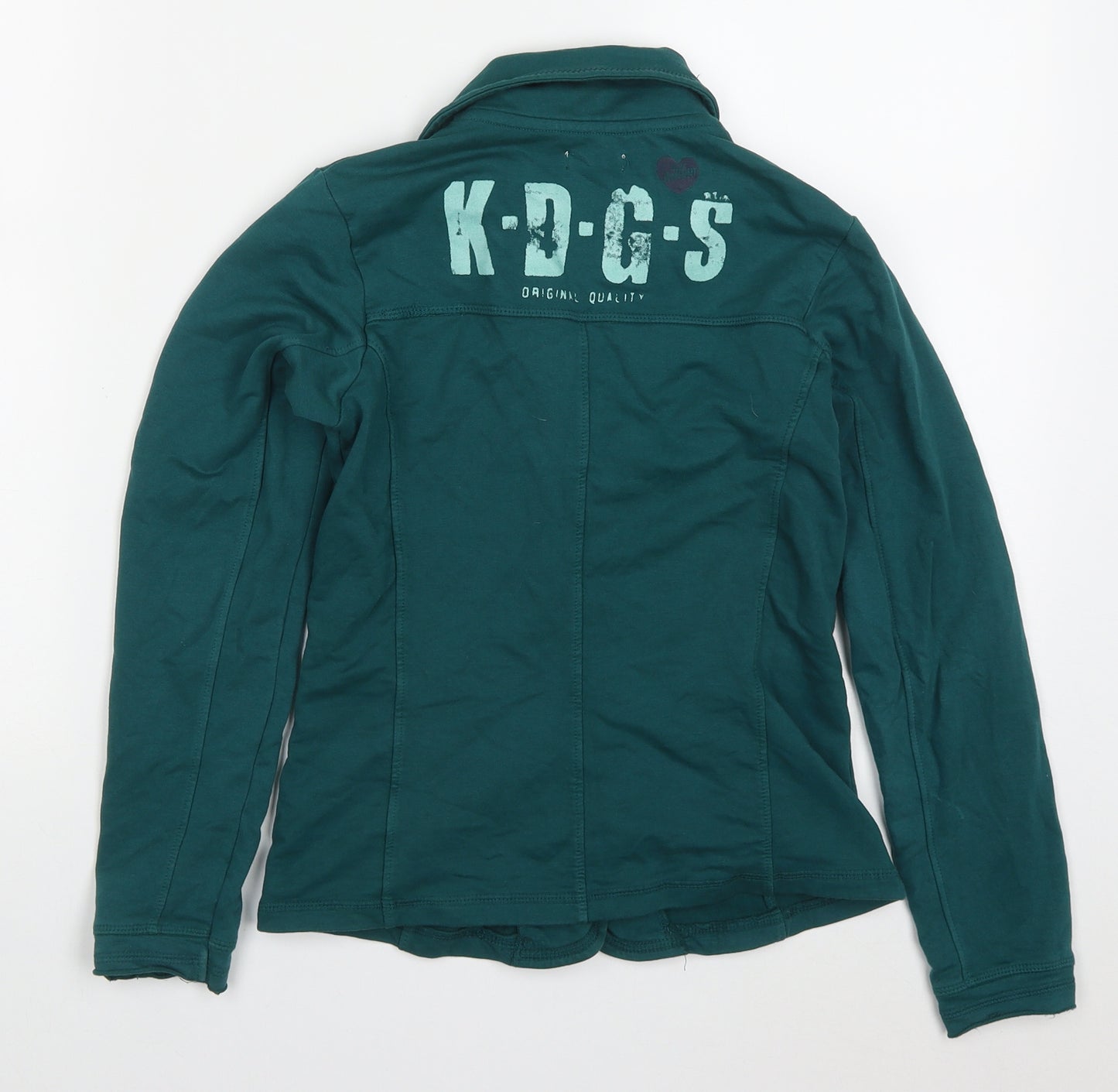 Kiddo Girls Green   Jacket  Size 12 Years  Button