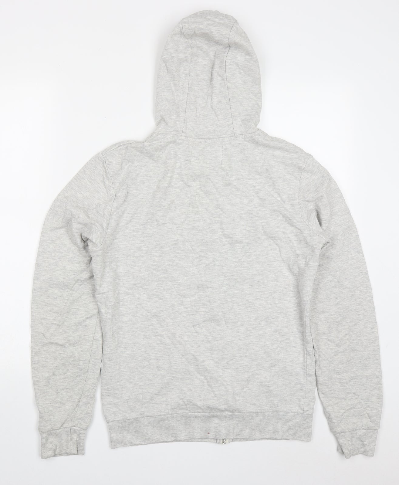 River Island Mens Grey  Cotton Full Zip Hoodie Size S