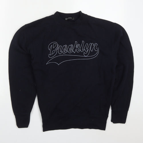 PRETTYLITTLETHING Womens Blue  Cotton Pullover Sweatshirt Size XS  Pullover - Brooklyn