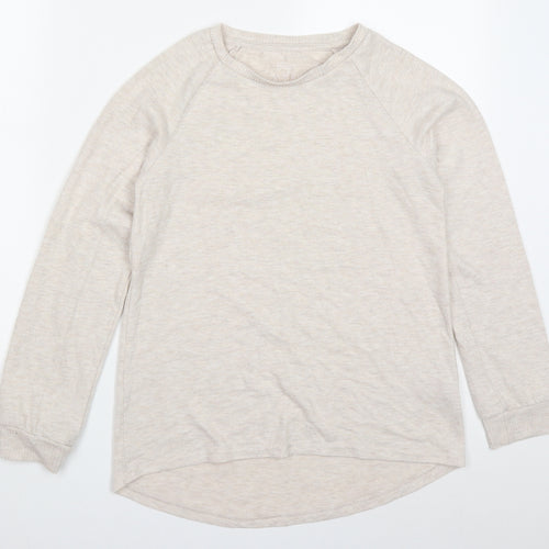 Primark Womens Beige Solid Polyester Top Pyjama Top Size 6