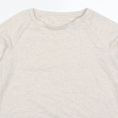 Primark Womens Beige Solid Polyester Top Pyjama Top Size 6