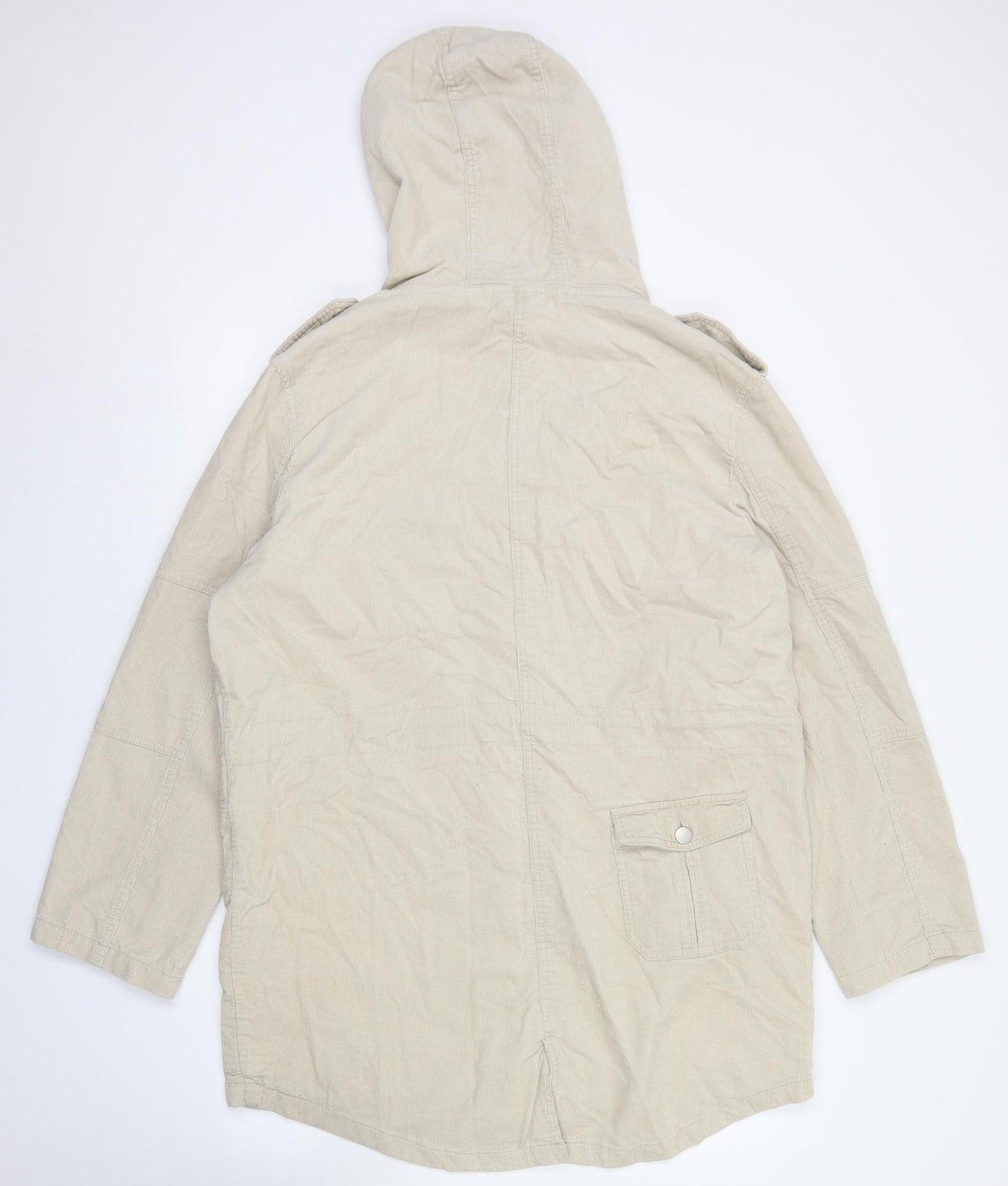 Papaya Womens Beige   Overcoat Coatigan Size 16  Button