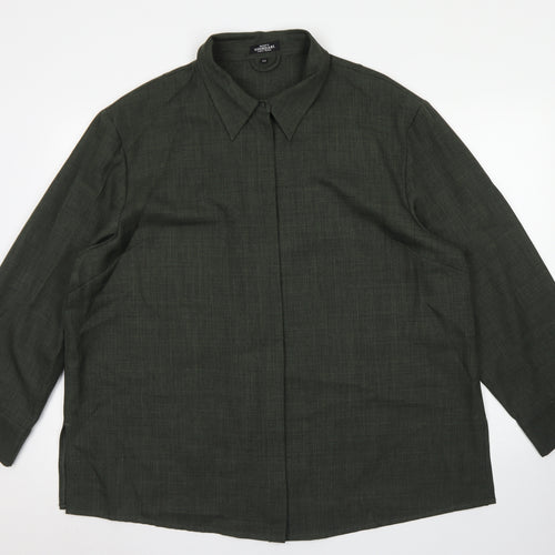 Marco Giordani Womens Green   Jacket Blazer Size 20  Zip