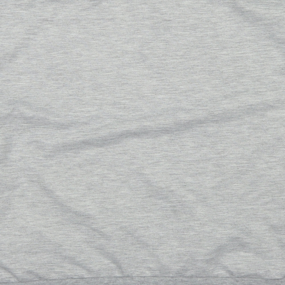 SheIn Womens Grey  Polyester Pullover Sweatshirt Size L