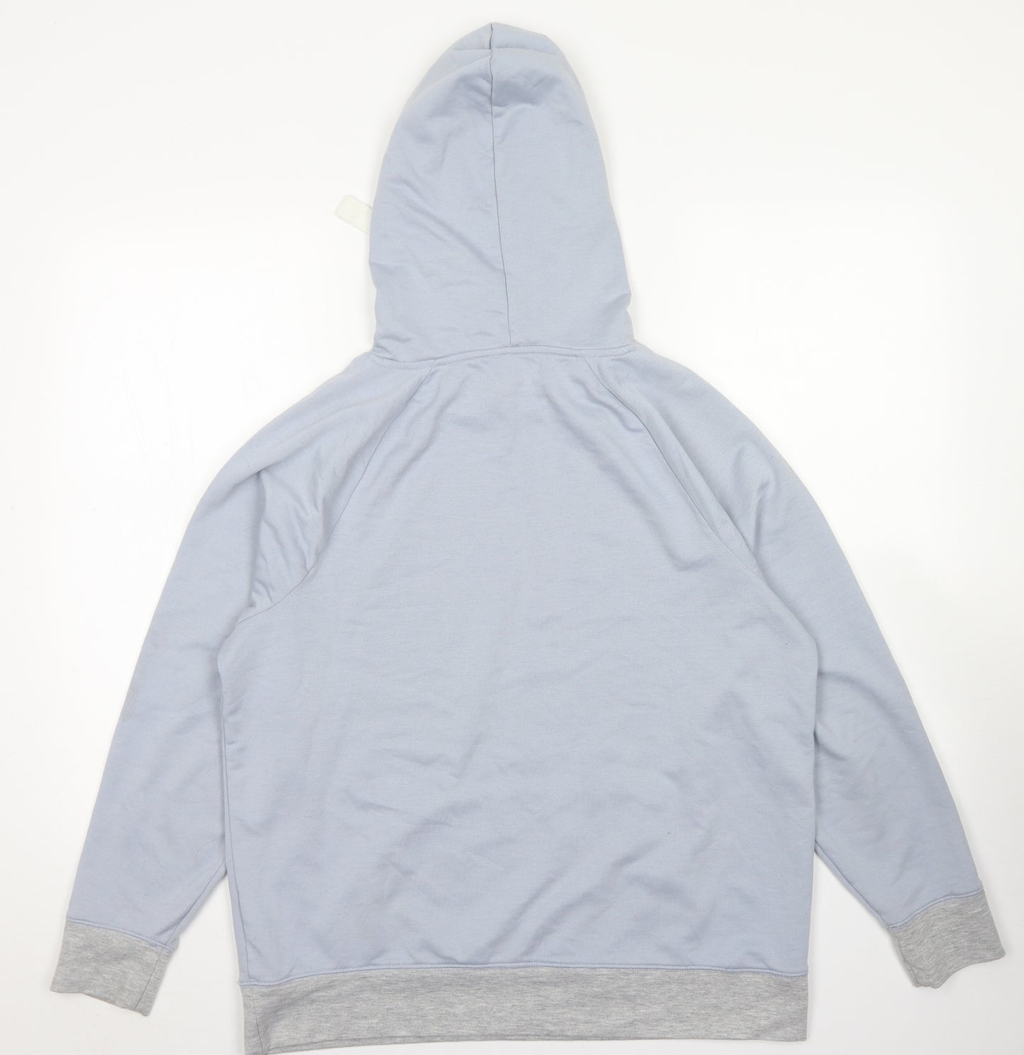 George Womens Blue Colourblock Polyester Pullover Hoodie Size 12