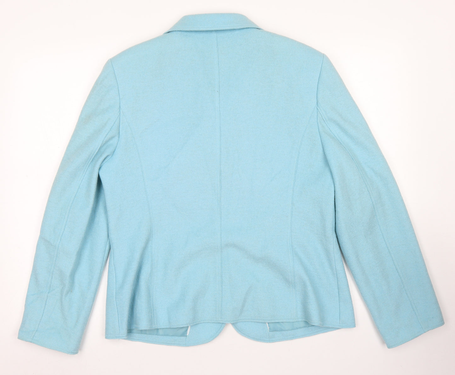 Gelco Womens Blue  Polyester Jacket Blazer Size 14
