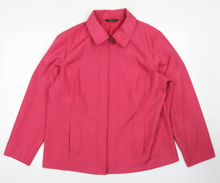 BM Womens Pink   Overcoat Jacket Size M  Zip