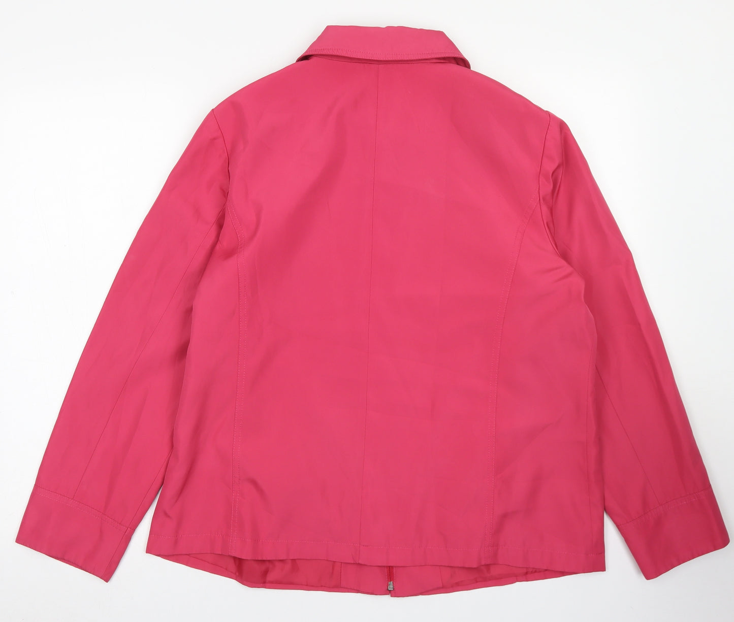 BM Womens Pink   Overcoat Jacket Size M  Zip