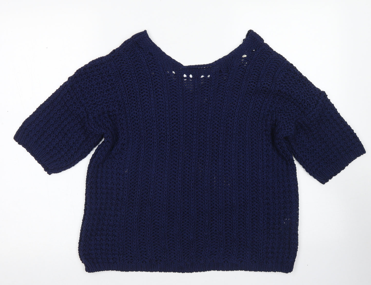 NEXT Womens Blue Round Neck  Acrylic Pullover Jumper Size M