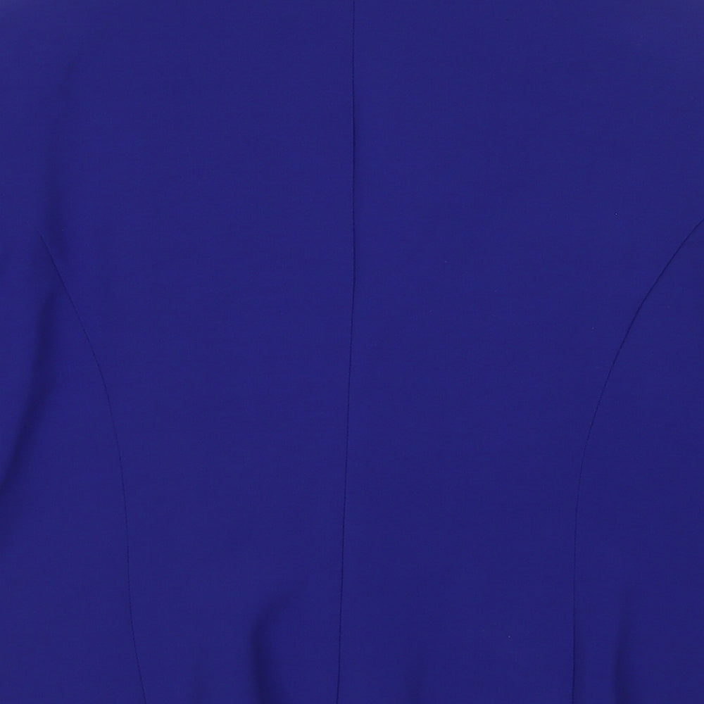 Debenhams Womens Blue  Polyester Jacket Blazer Size 12