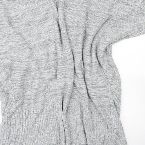 NEXT Womens Grey Round Neck  Acrylic Cardigan Jumper Size M