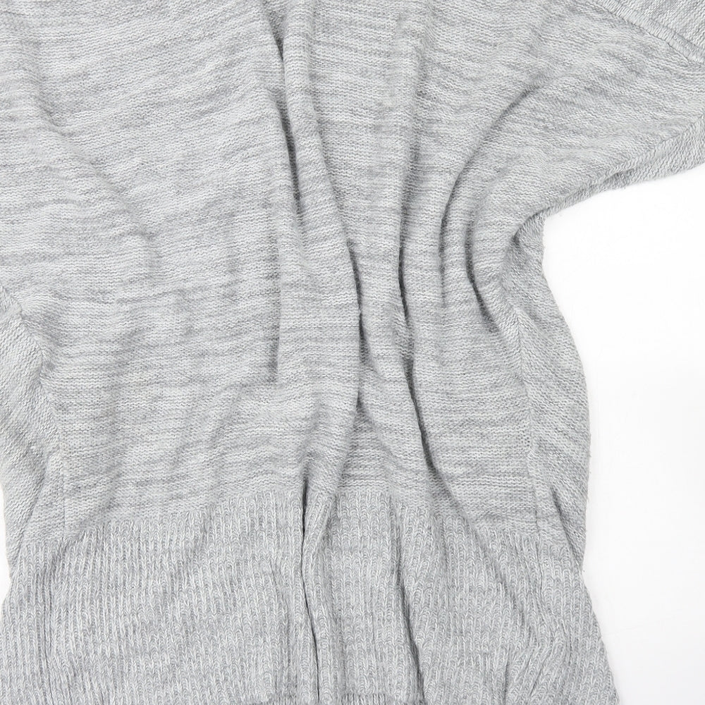 NEXT Womens Grey Round Neck  Acrylic Cardigan Jumper Size M