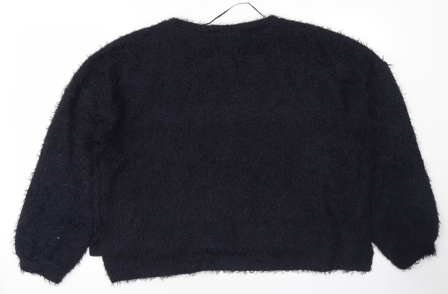 Primark Womens Blue Crew Neck  Polyester Pullover Jumper Size L