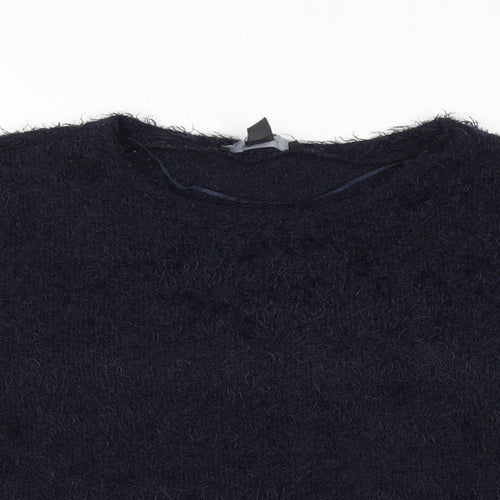 Primark Womens Blue Crew Neck  Polyester Pullover Jumper Size L