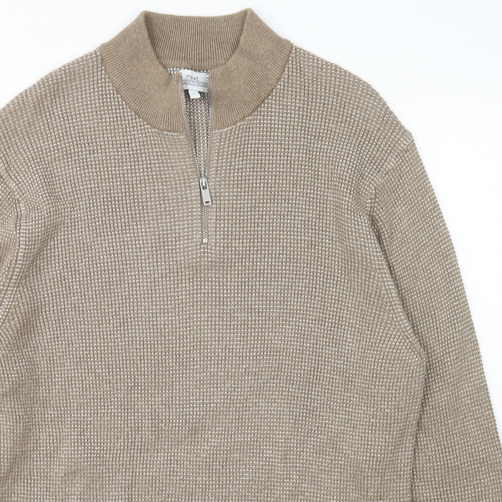 NEXT Mens Brown  Cotton Pullover Sweatshirt Size L