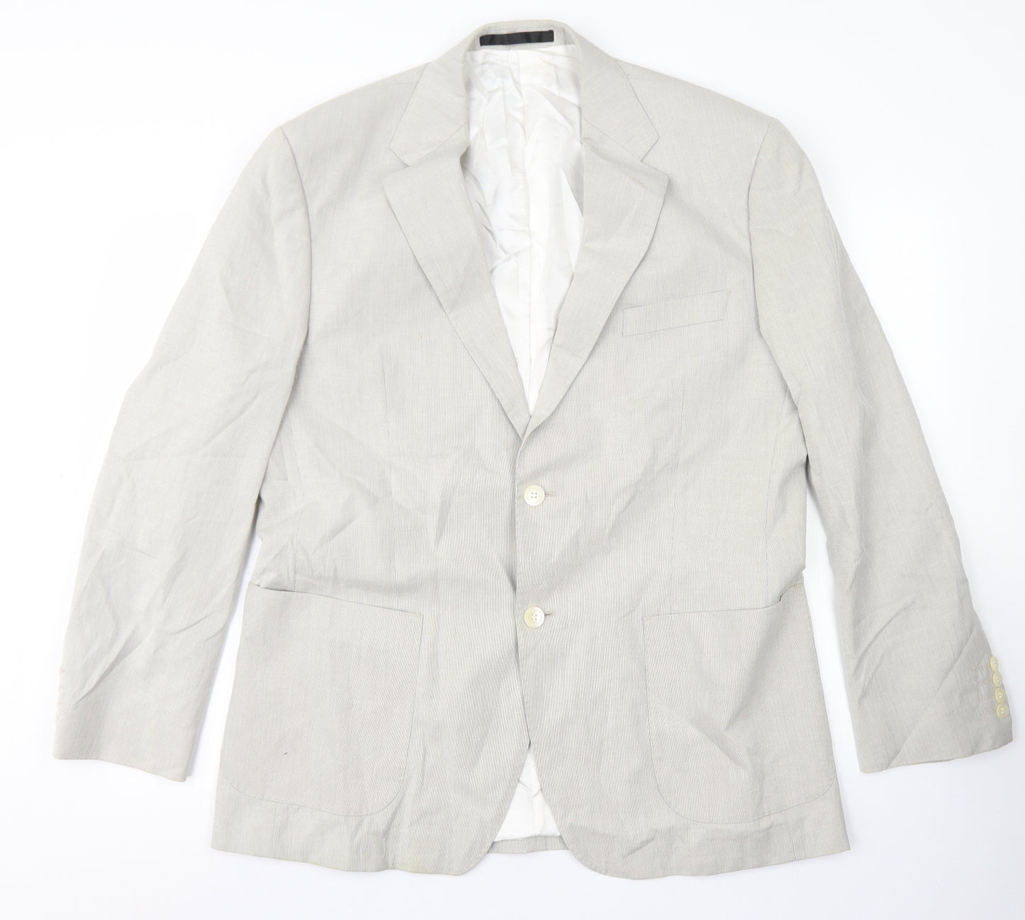 Marks & Spencer Mens Grey  Cotton Jacket Blazer Size 42