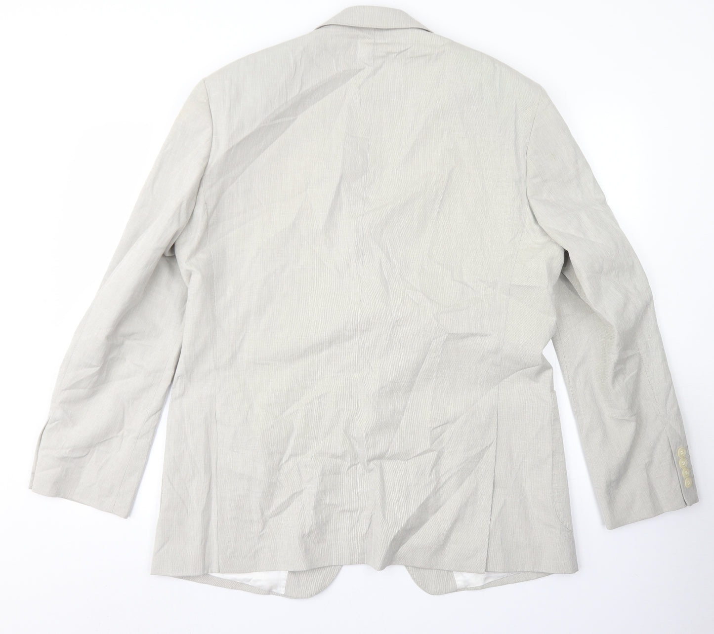 Marks & Spencer Mens Grey  Cotton Jacket Blazer Size 42