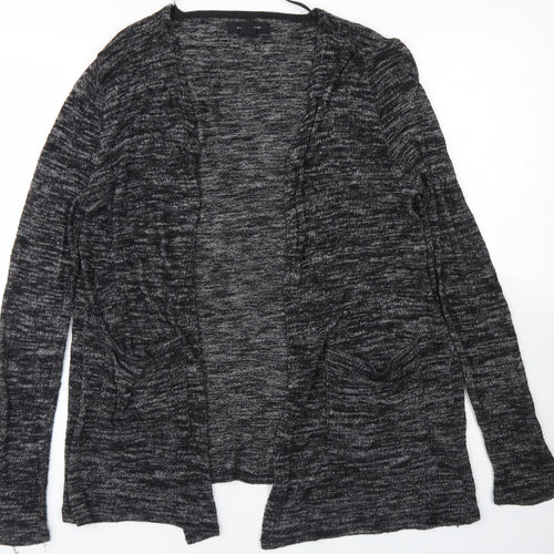 Atmosphere Womens Black Round Neck  Viscose Cape Jumper Size M