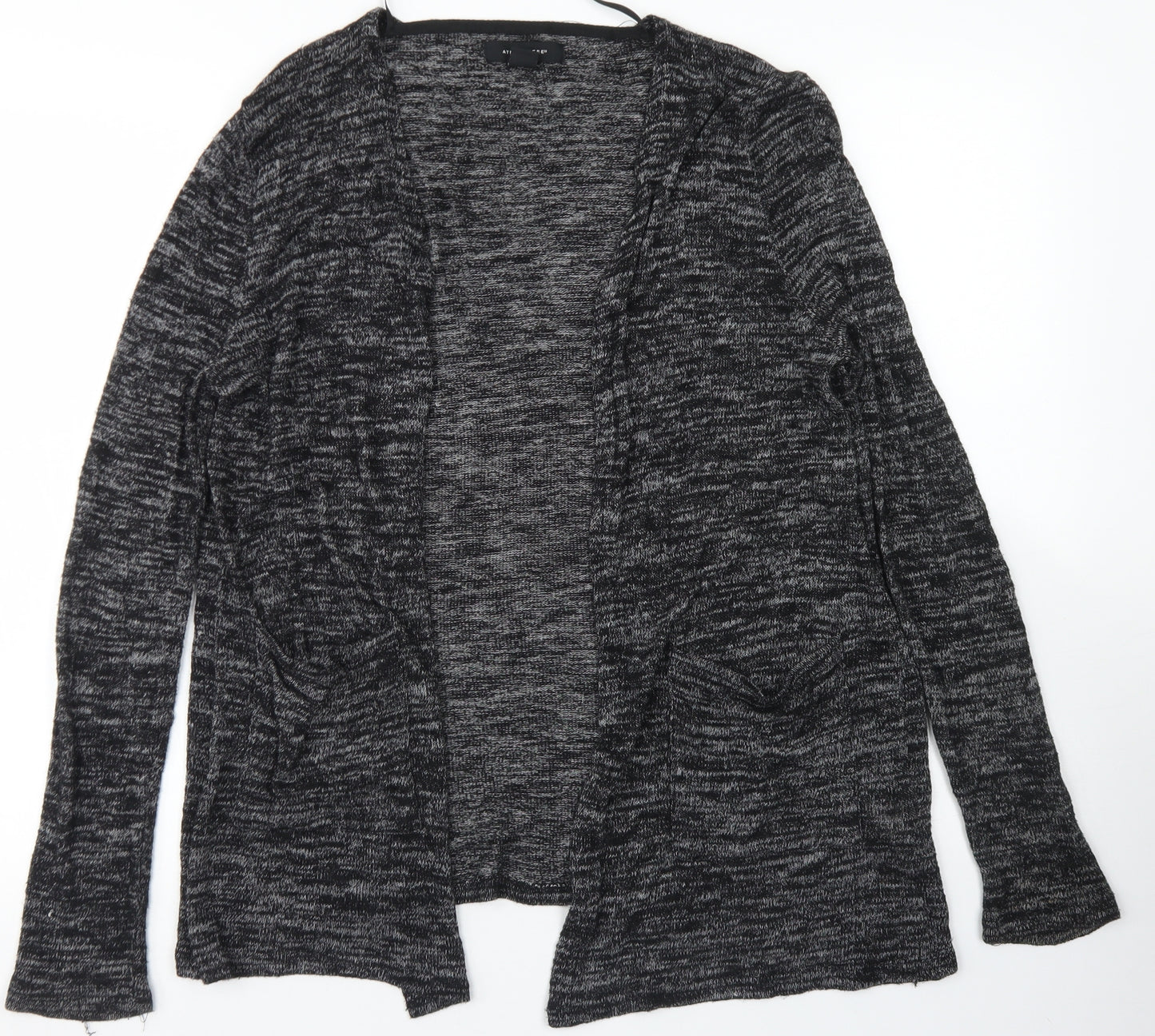 Atmosphere Womens Black Round Neck  Viscose Cape Jumper Size M