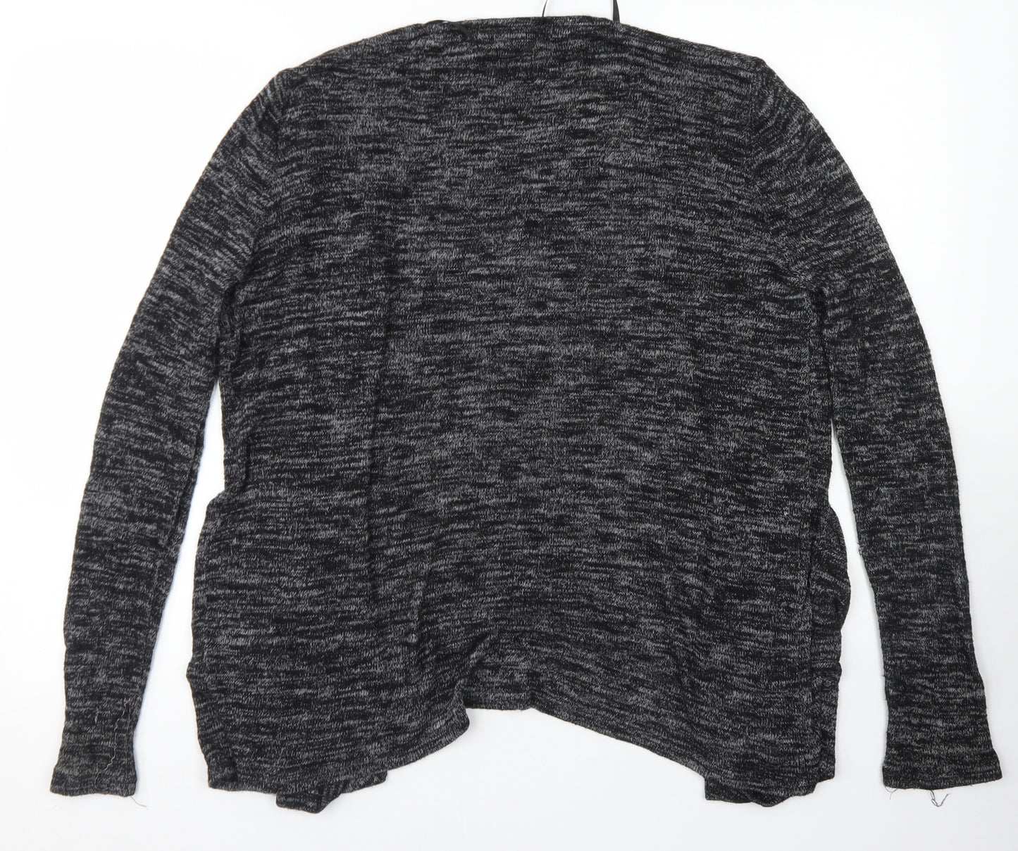Atmosphere Womens Black Round Neck  Viscose Cape Jumper Size M