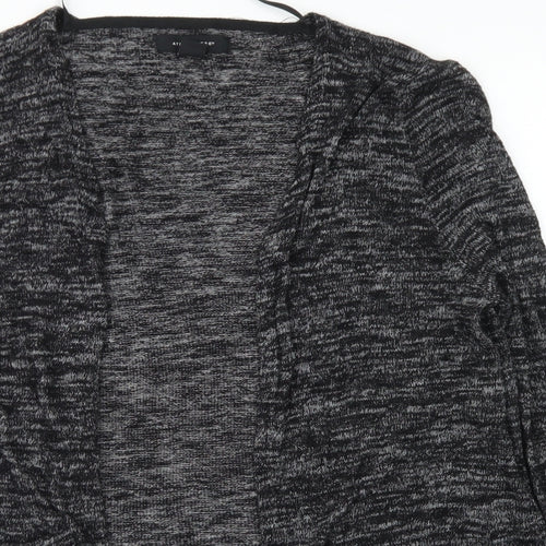 Atmosphere Womens Black Round Neck  Viscose Cape Jumper Size M