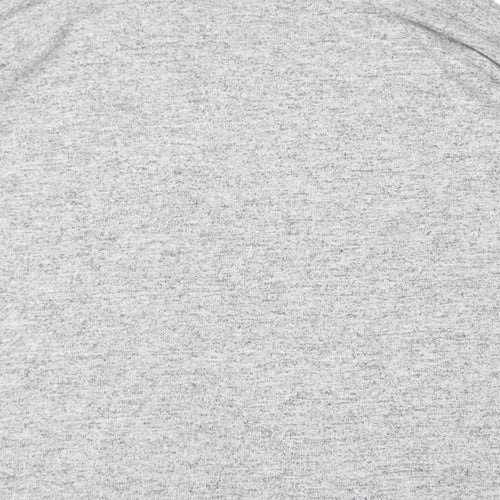 Select Womens Grey  Polyester Basic T-Shirt Size 12 Round Neck
