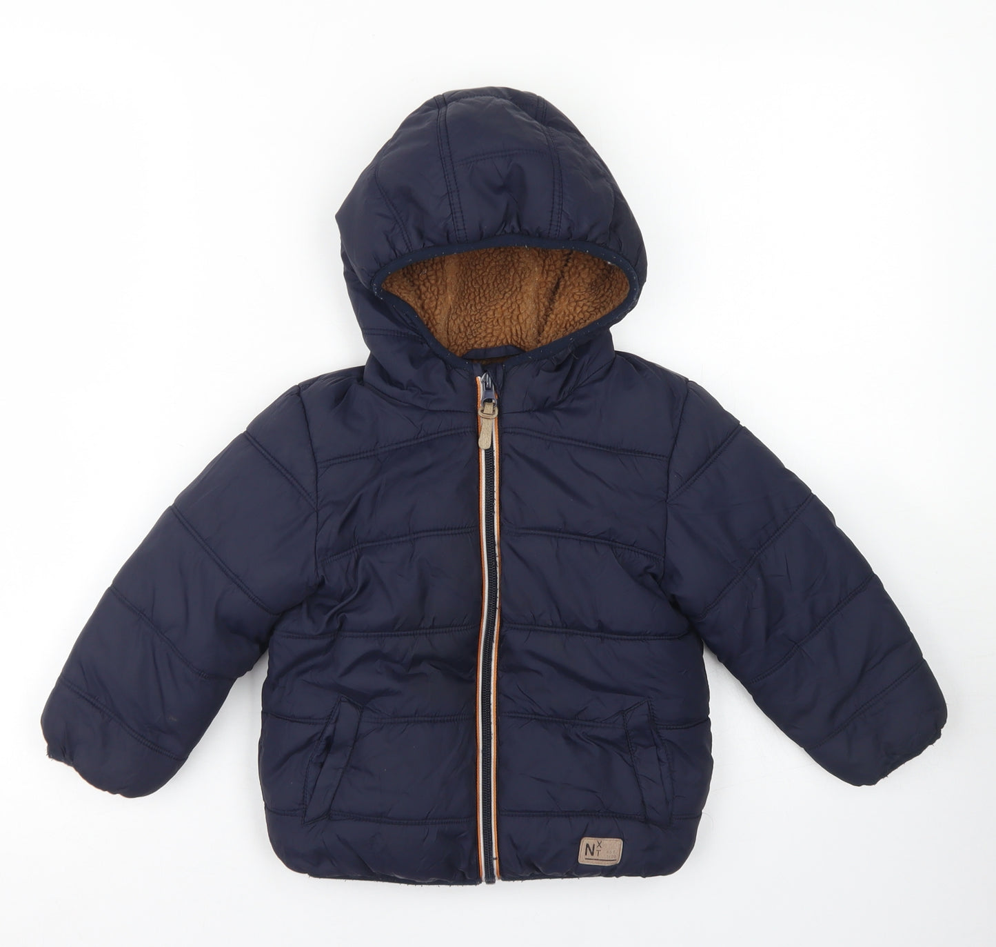 NEXT Boys Blue   Parka Coat Size 18-24 Months   Zip