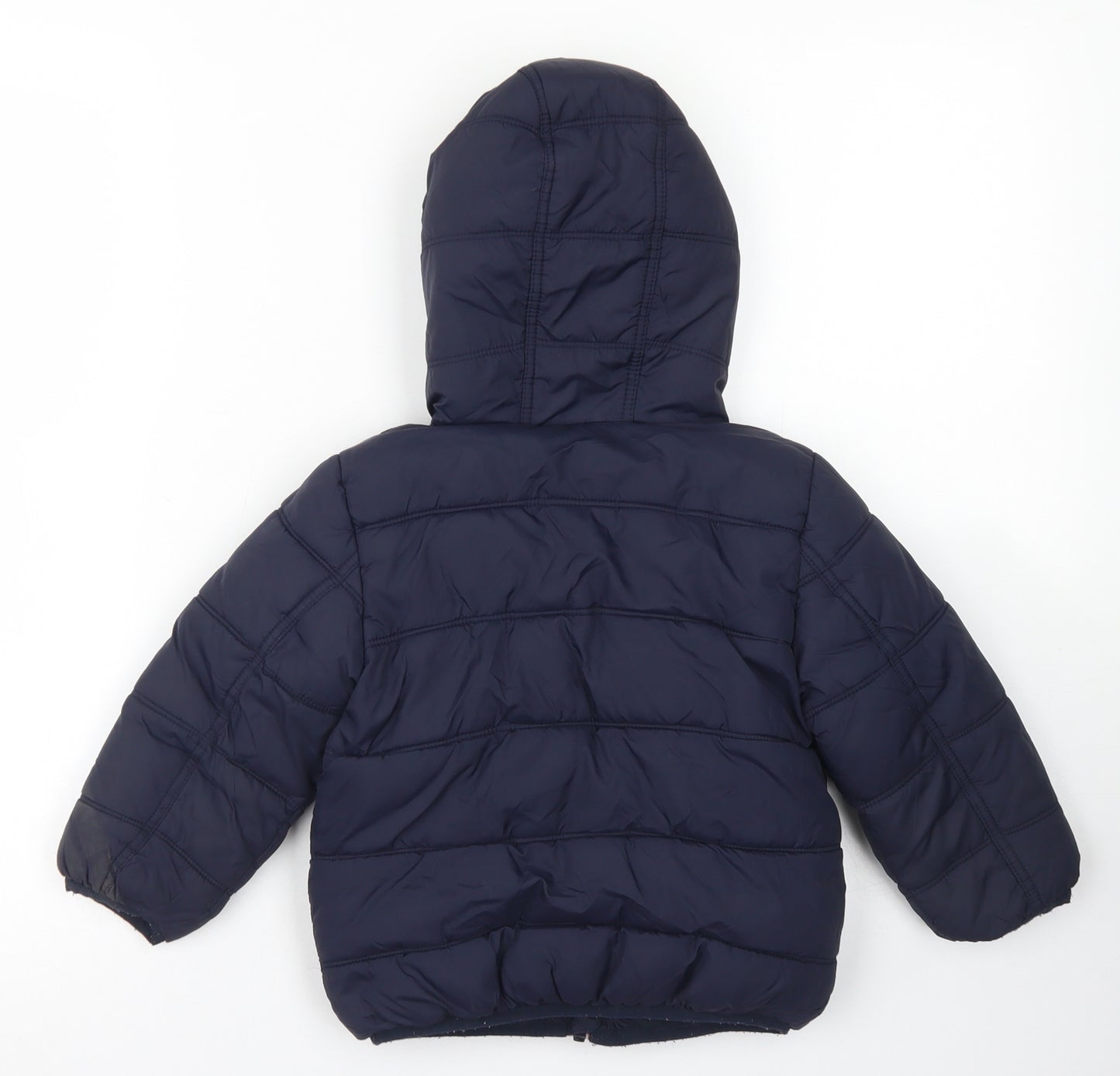 NEXT Boys Blue   Parka Coat Size 18-24 Months   Zip
