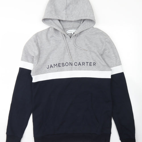 Jameson Carter Mens Grey  Polyester Pullover Hoodie Size M
