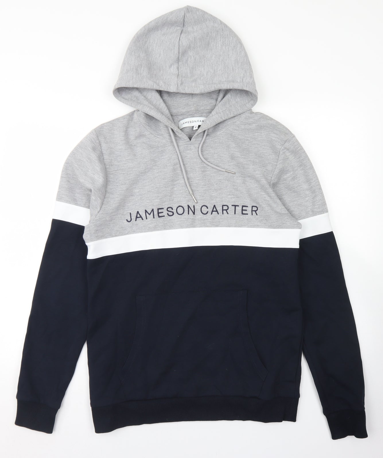 Jameson Carter Mens Grey  Polyester Pullover Hoodie Size M