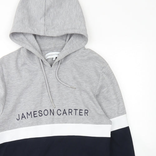 Jameson Carter Mens Grey  Polyester Pullover Hoodie Size M