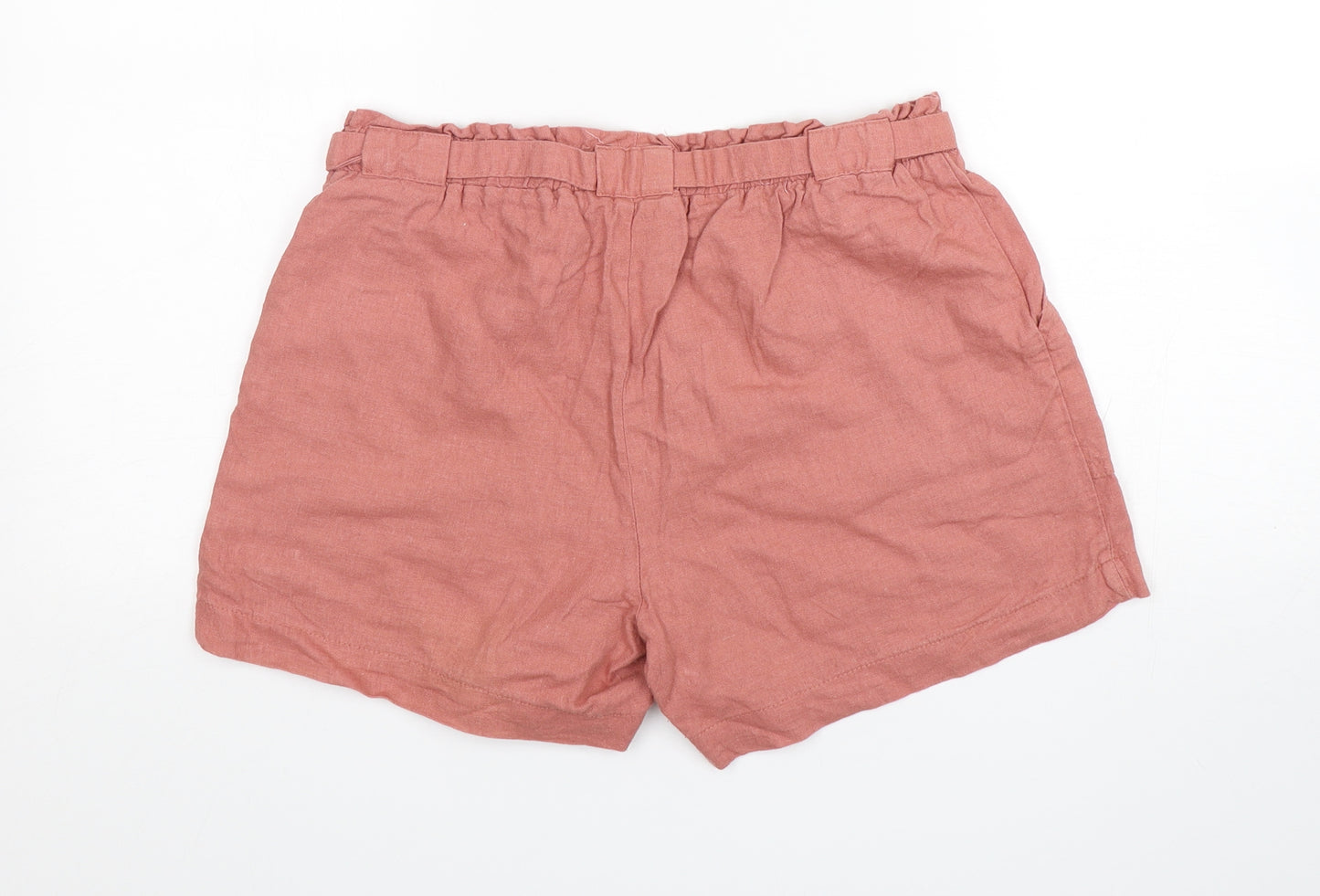 Primark Womens Pink  Linen Sailor Shorts Size 12 L5 in Regular