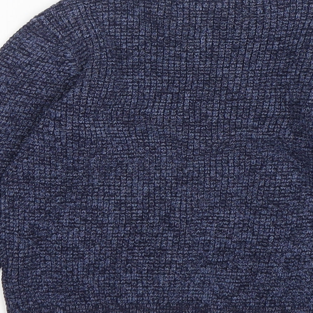 NEXT Boys Blue Round Neck  Cotton Pullover Jumper Size 3 Years