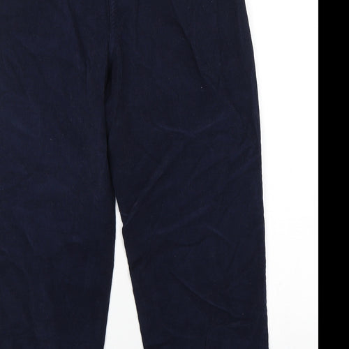 ISLE Essentials Womens Blue  Cotton Chino Trousers Size 14 L27 in Regular