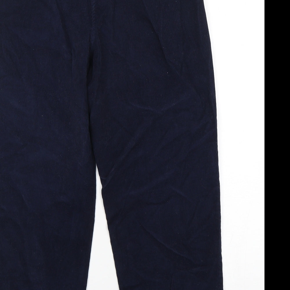 ISLE Essentials Womens Blue  Cotton Chino Trousers Size 14 L27 in Regular