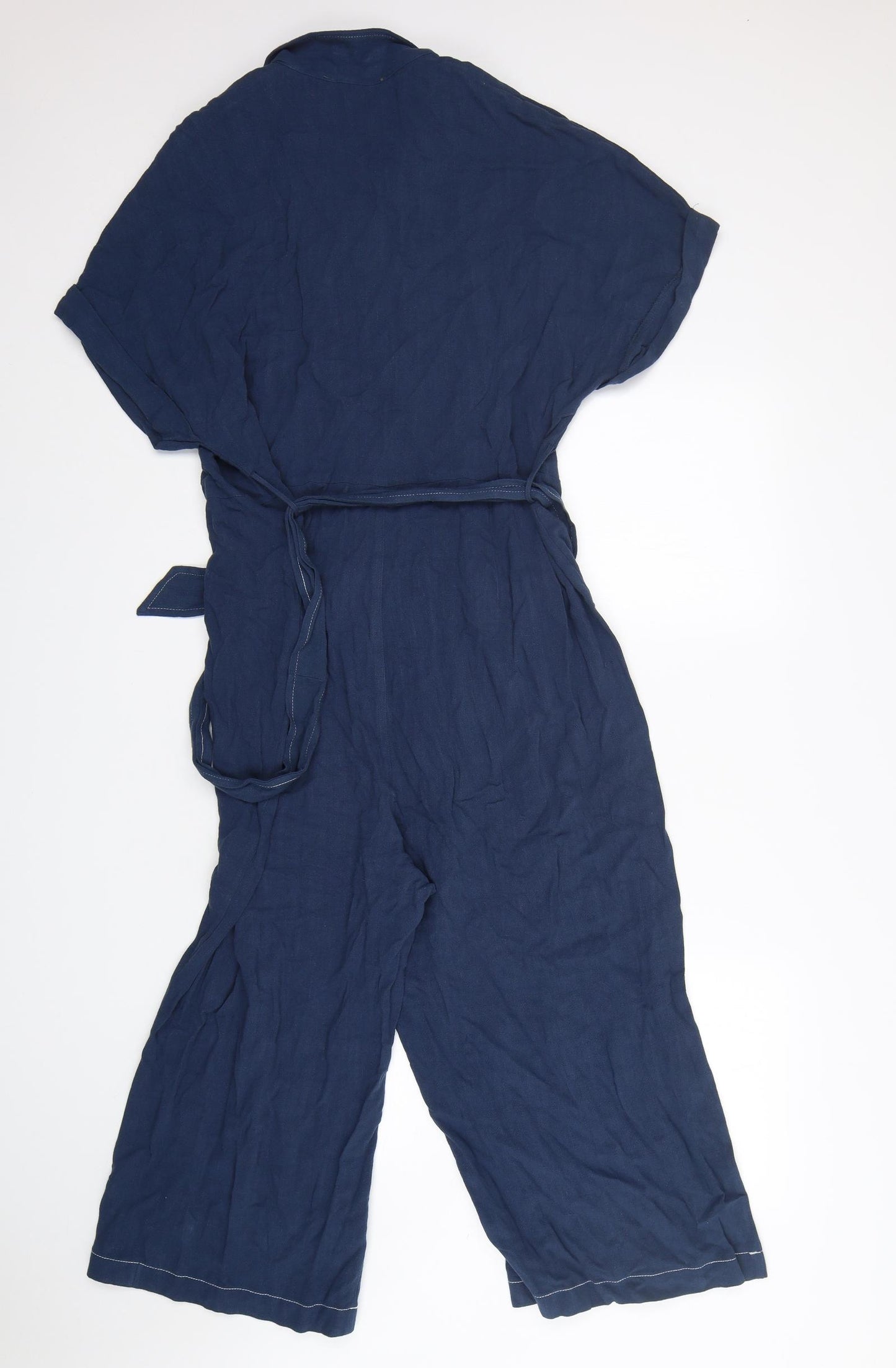 Primark Womens Blue  Viscose Jumpsuit One-Piece Size 18 L20 in