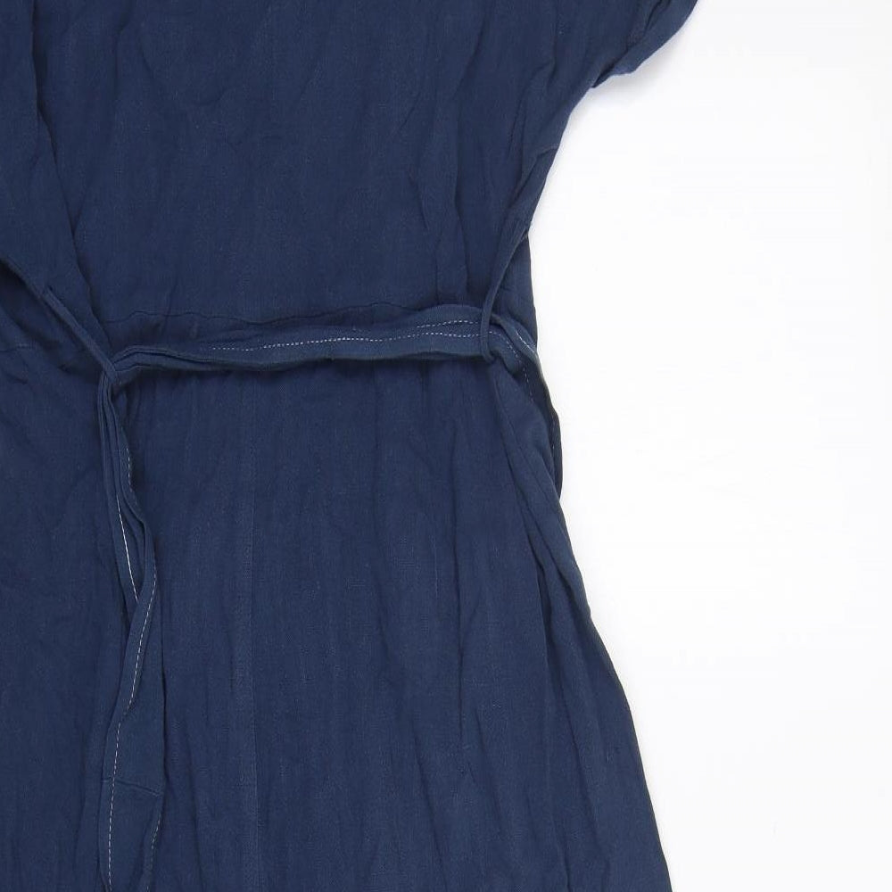 Primark Womens Blue  Viscose Jumpsuit One-Piece Size 18 L20 in