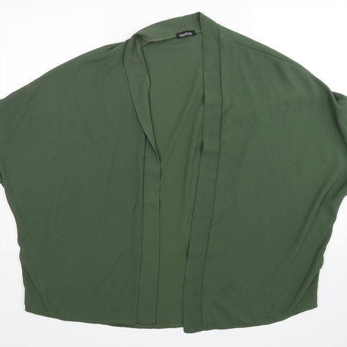 Boohoo Womens Green  Polyester Jacket Blazer Size S