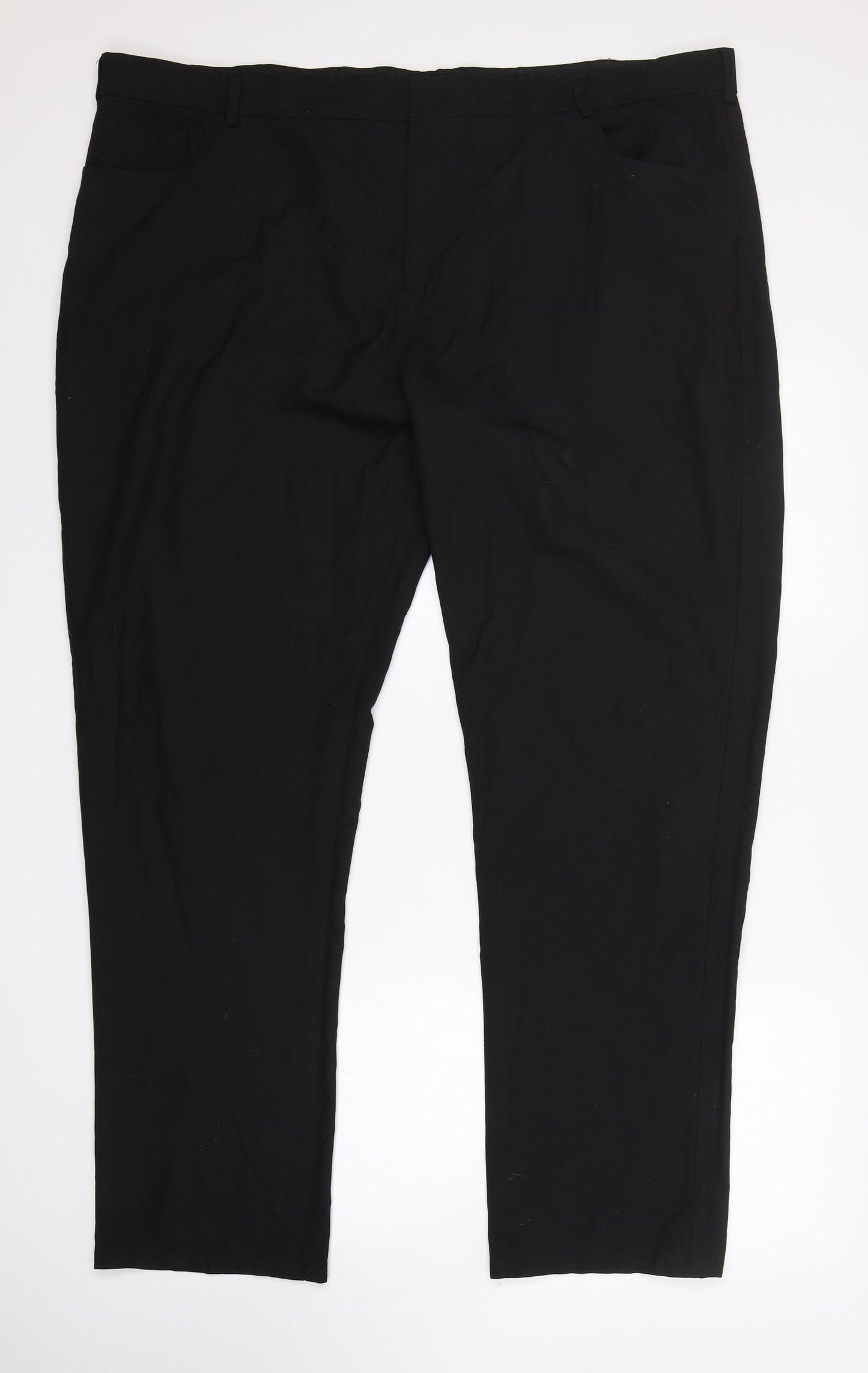 Jacamo Mens Black  Polyester Trousers  Size 48 L32 in Regular