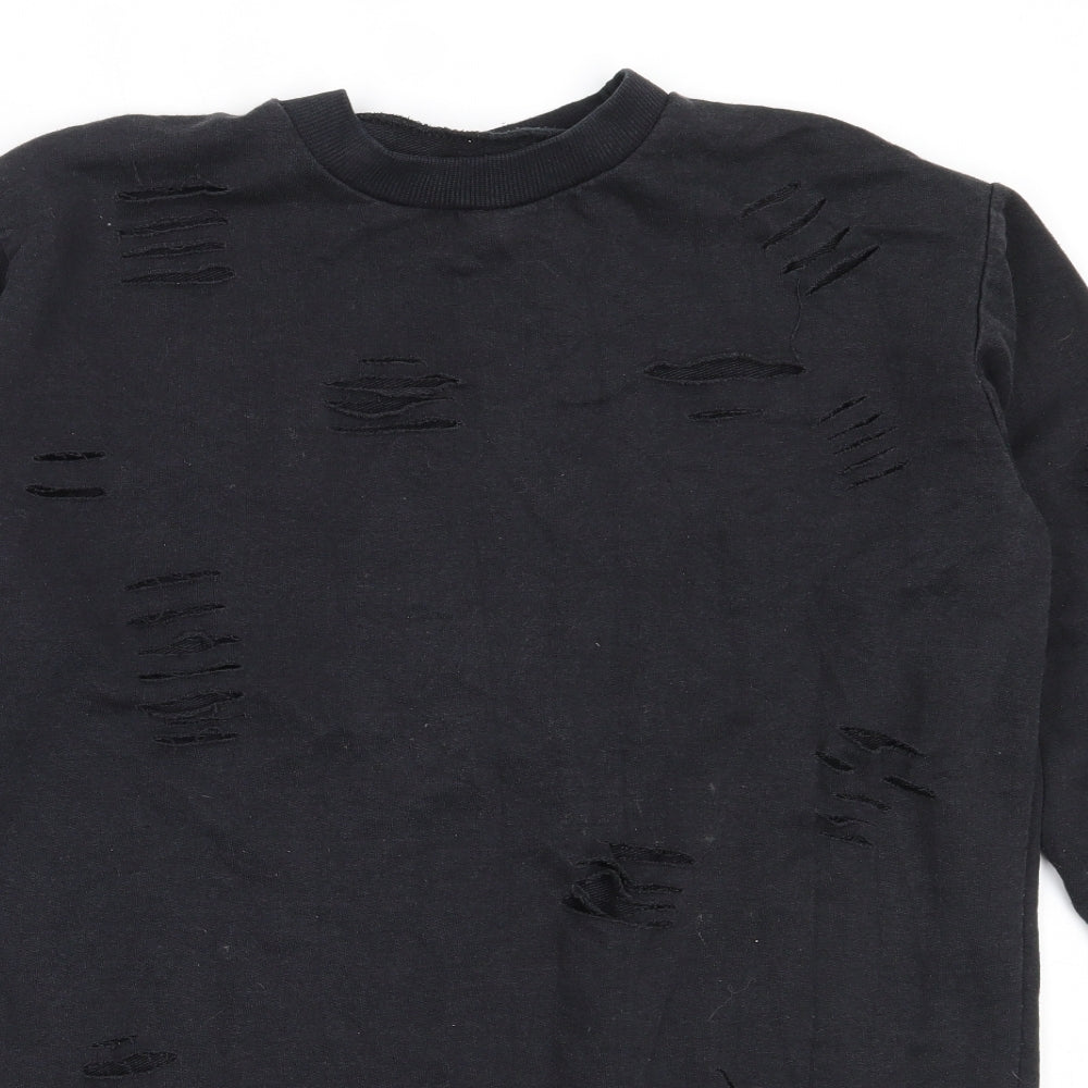 Parisian Womens Grey  Polyester Pullover Sweatshirt Size 10