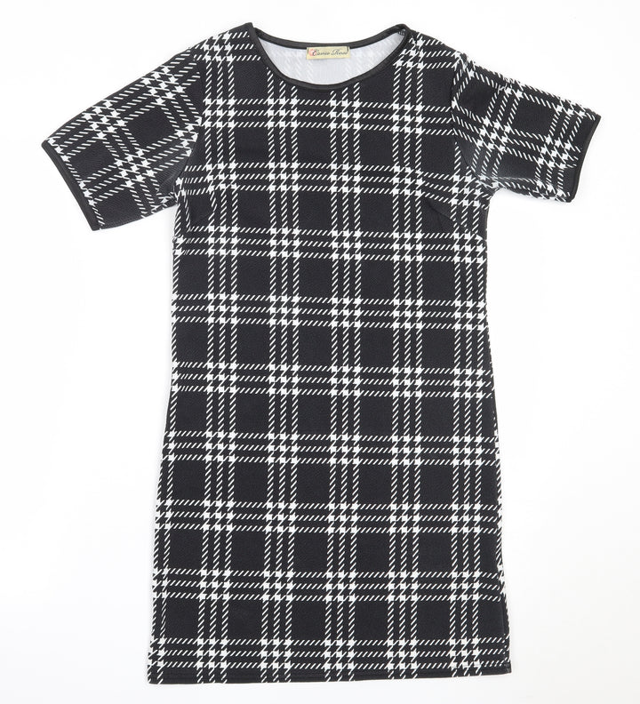 Cameo Rose Womens Black  Polyester Shift  Size 8  Round Neck