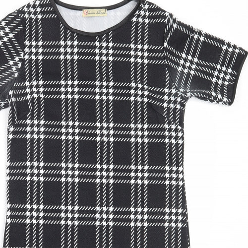 Cameo Rose Womens Black  Polyester Shift  Size 8  Round Neck
