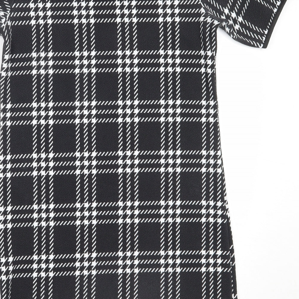 Cameo Rose Womens Black  Polyester Shift  Size 8  Round Neck
