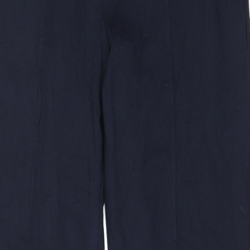 Marks and Spencer Womens Blue  Cotton Sweatpants Trousers Size 10 L28 in Regular