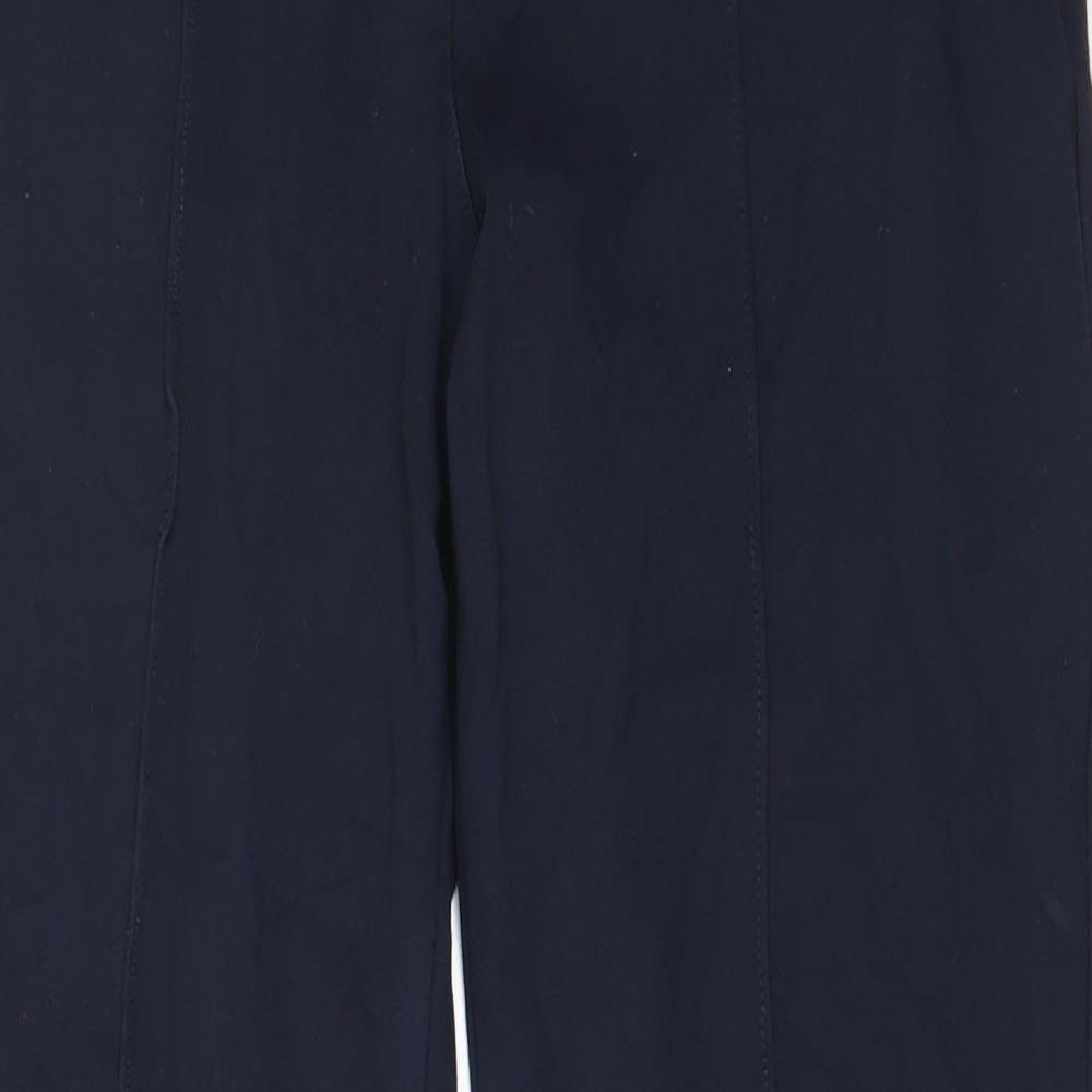Marks and Spencer Womens Blue  Cotton Sweatpants Trousers Size 10 L28 in Regular